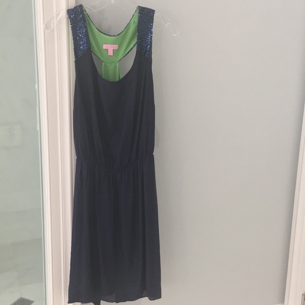 Lilly Pulitzer navy dress size Large